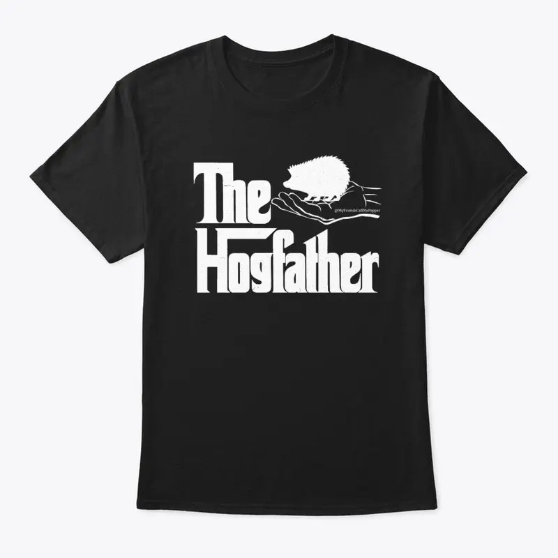 UNISEX HOG FATHER HEDGEHOG TEE- WHT LTRS